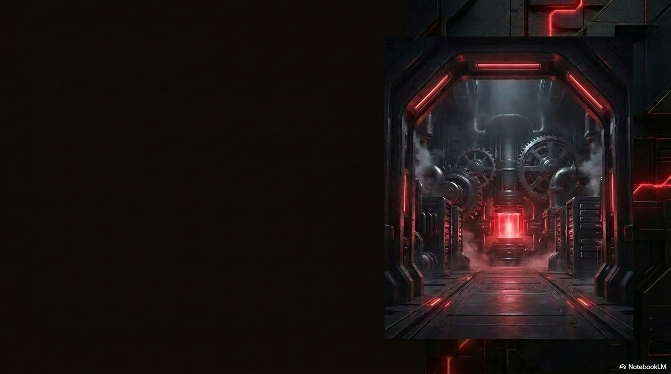 A dark chamber framed by a series of glowing red neon arches receding into the distance. The repeating arches stand in for the ordered, distinct layers a request passes through in three-tier architecture.