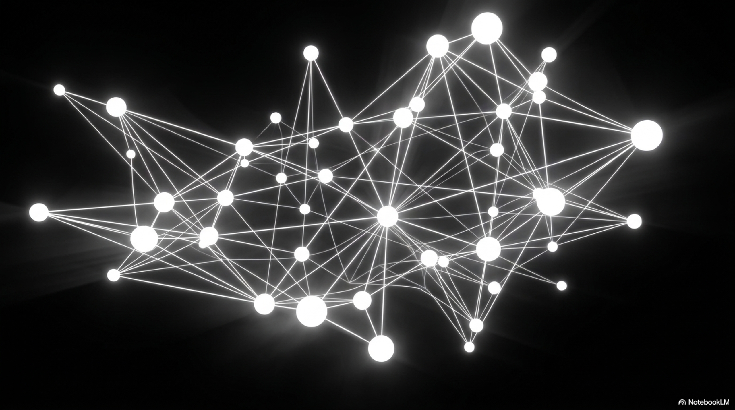 White and grey interconnected nodes forming a neural network, representing the agent network topology of a multi-agent AI system.