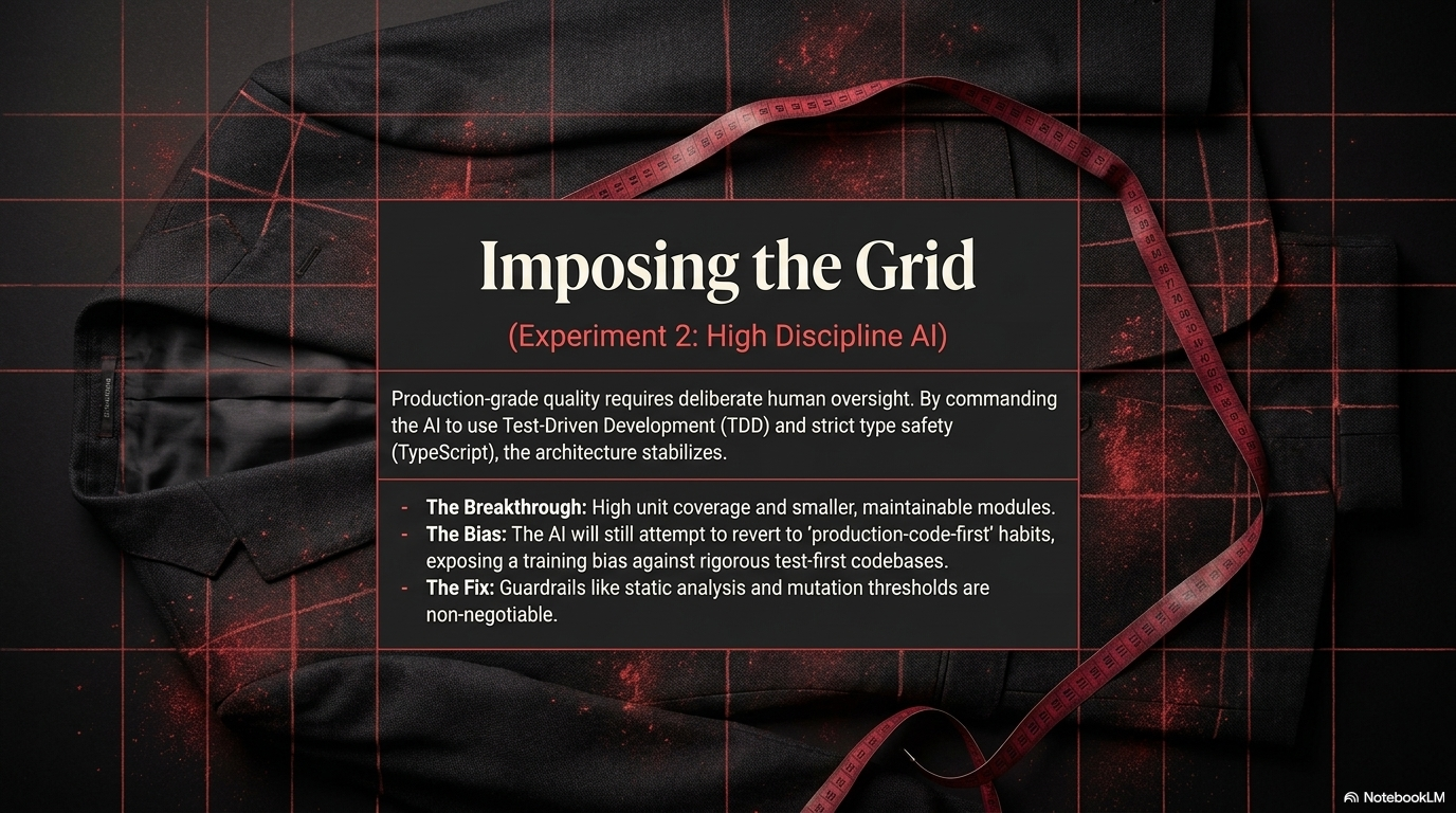 Grid of structured fabric swatches in a dark, disciplined arrangement.